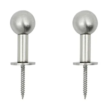 Ball フック 2個セット - Silver finish, Ø4x2 cm - House Doctor | ハウスドクター