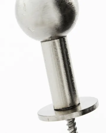 Ball フック 2個セット - Silver finish, Ø4x2 cm - House Doctor | ハウスドクター