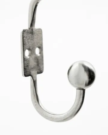 Ball フック 2個セット - Silver finish, Ø7x13 cm - House Doctor | ハウスドクター