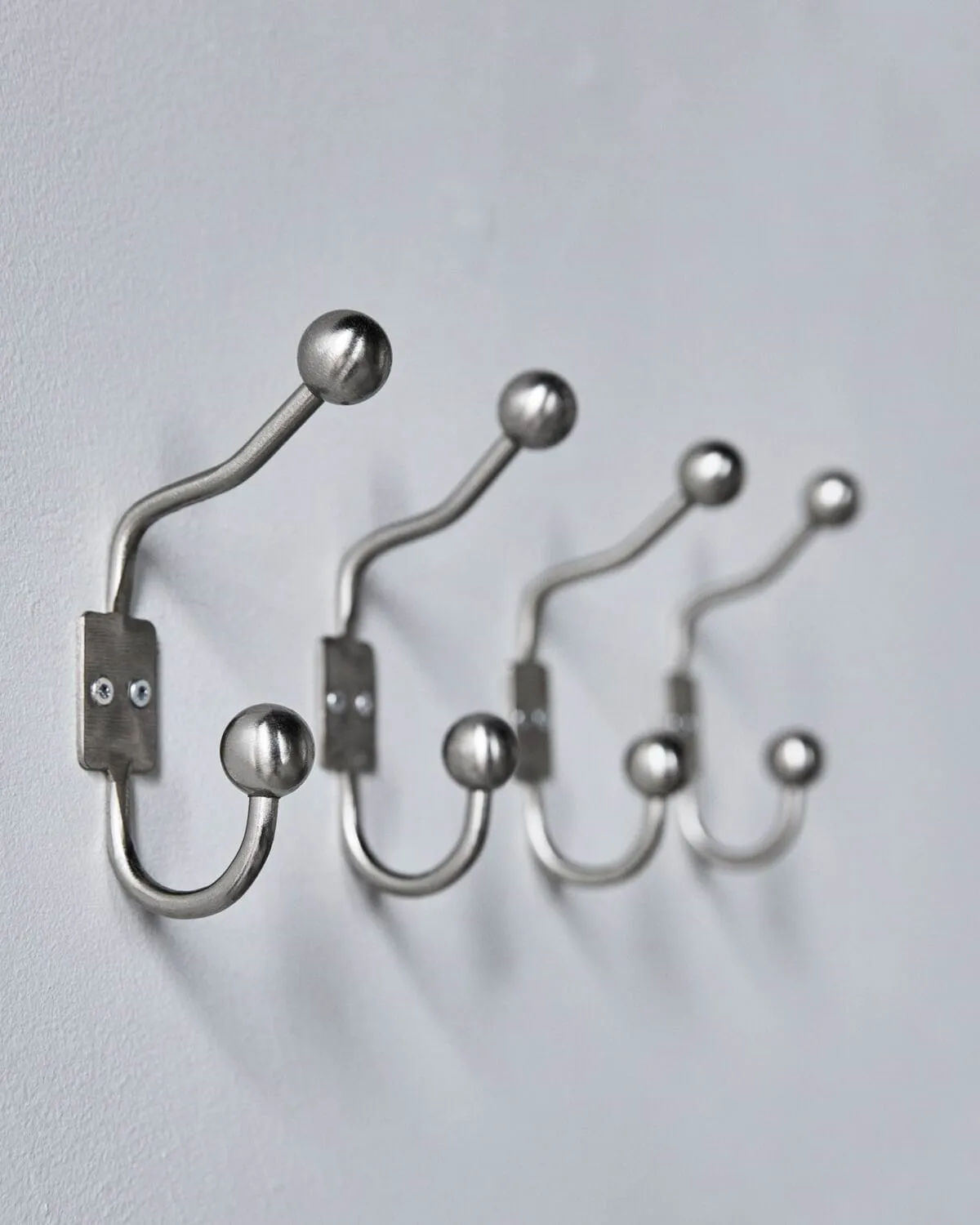 Ball フック 2個セット, Silver finish, Ø7x13 cm House Doctor | ハウスドクター