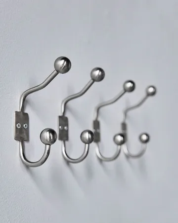 Ball フック 2個セット - Silver finish, Ø7x13 cm - House Doctor | ハウスドクター