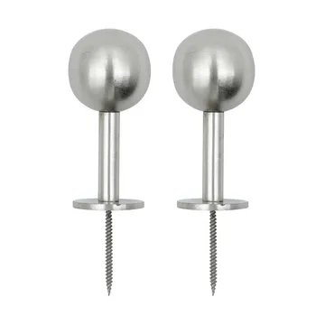 Ball フック 2個セット - Silver finish, Ø8x4 cm - House Doctor | ハウスドクター