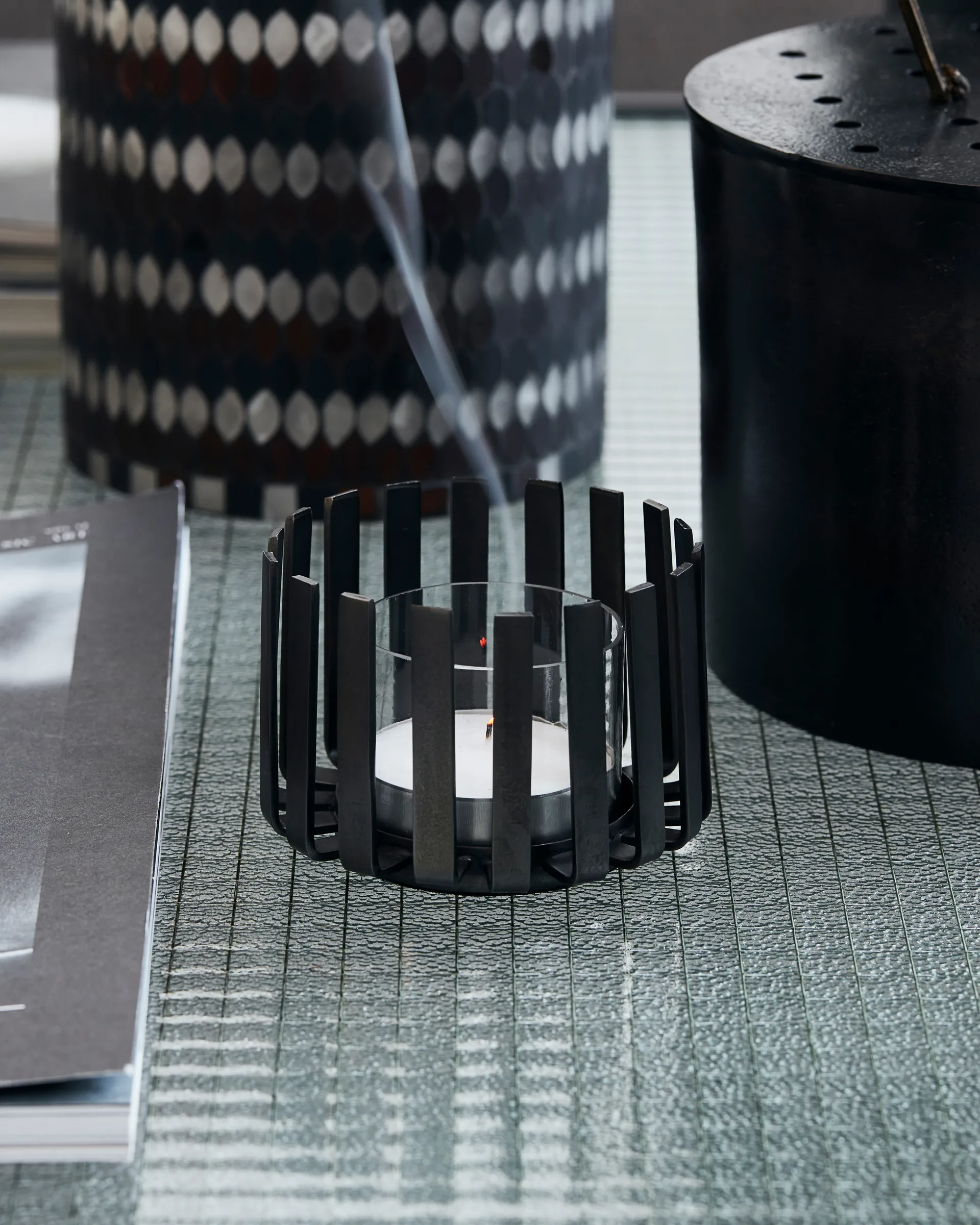 Bars ティーライトホルダー Ø10 cm, Black House Doctor | ハウスドクター