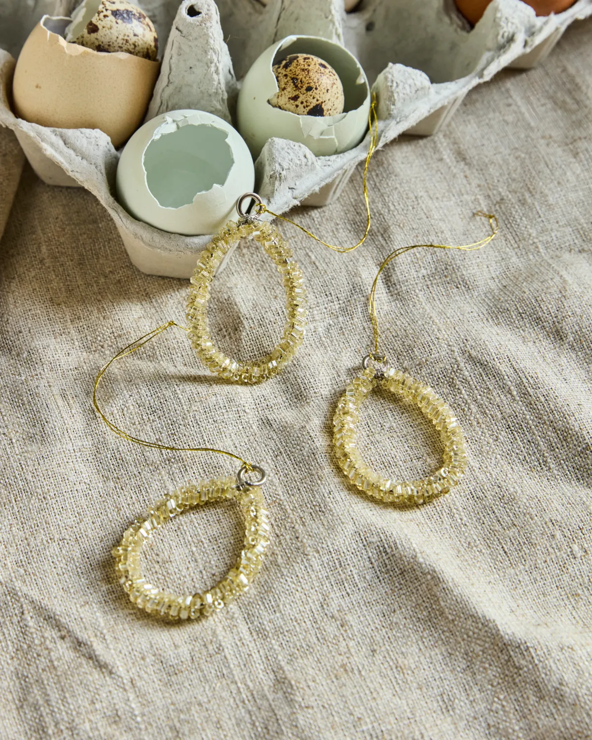 Beads イースターハンギングオーナメント 3パック, Champagne House Doctor | ハウスドクター