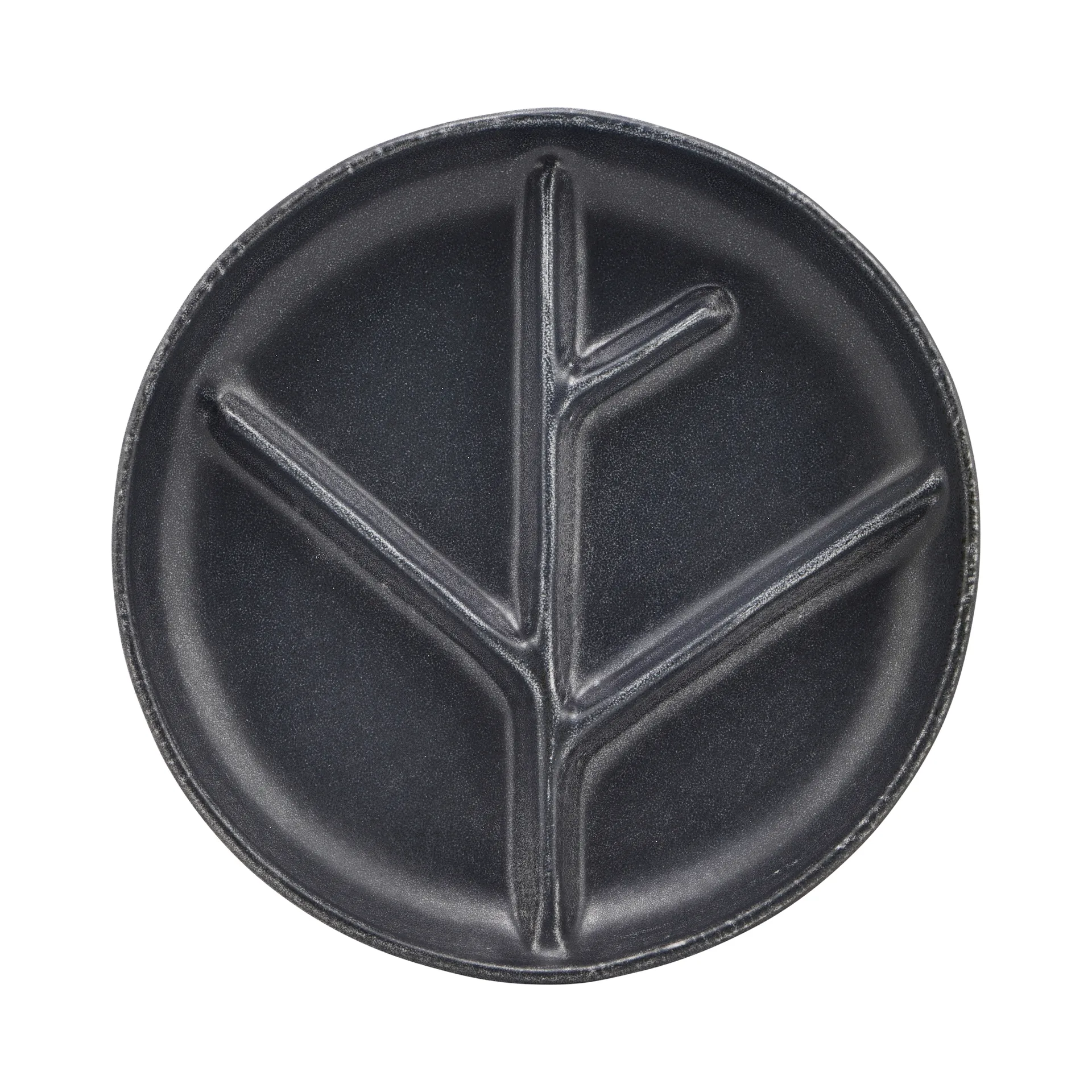 Branch プレート Ø22.3 cm, dark grey House Doctor | ハウスドクター