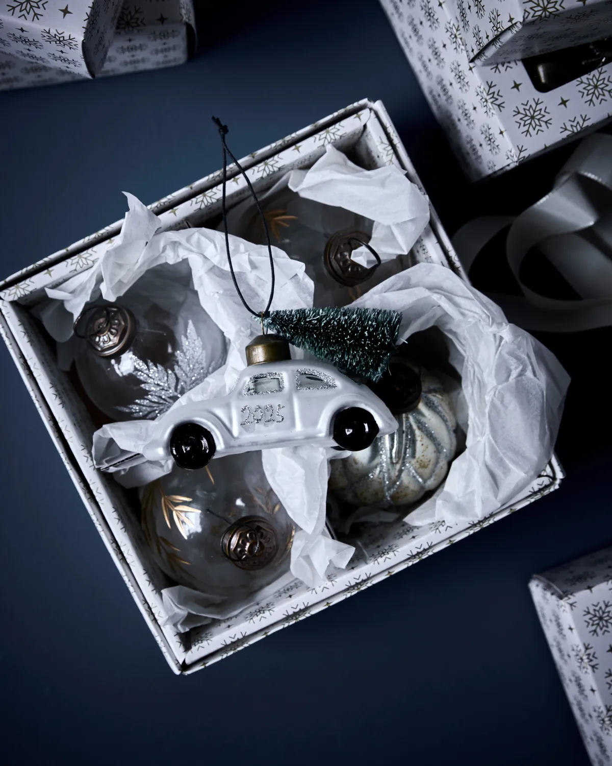 Car クリスマスオーナメント, White-silver House Doctor | ハウスドクター