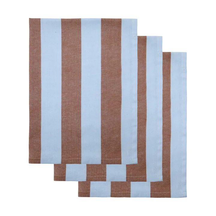 Cook キッチンタオル 55x75 cm 3枚セット - Light blue-brown - House Doctor | ハウスドクター