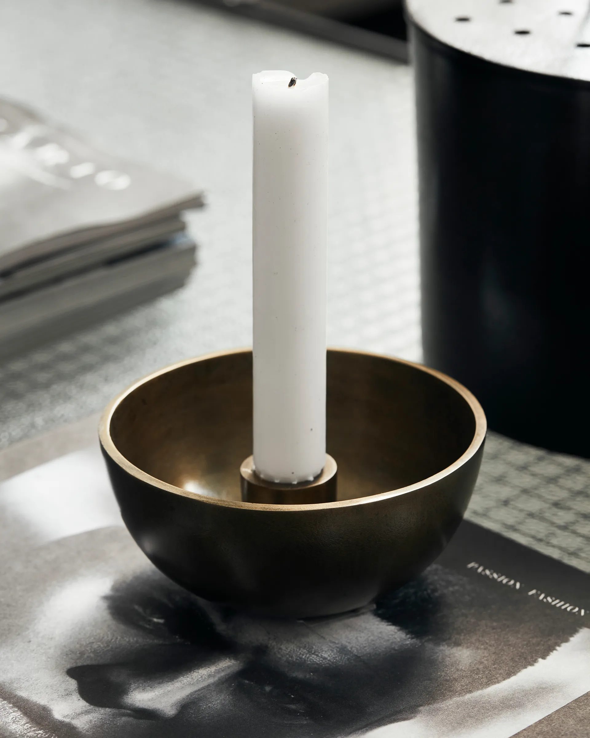 Crown キャンドルスティック Ø13 cm, Antique brass House Doctor | ハウスドクター