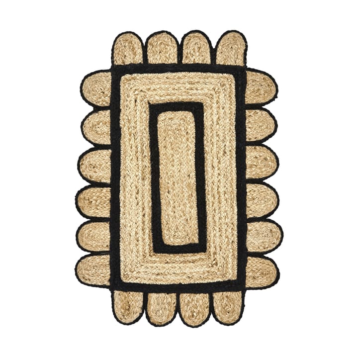 Denta ドアマット - Black-natural, 60x90 cm - House Doctor | ハウスドクター