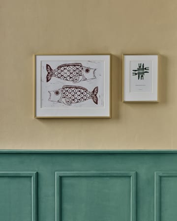 Fish ウォールペインティング 40x50 cm - Burgundy - House Doctor | ハウスドクター