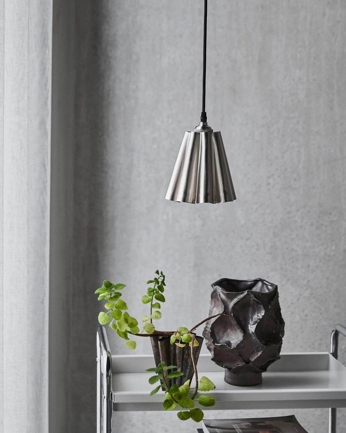 Flola ランプシェード, Brushed silver colour, Ø16x16 cm House Doctor | ハウスドクター