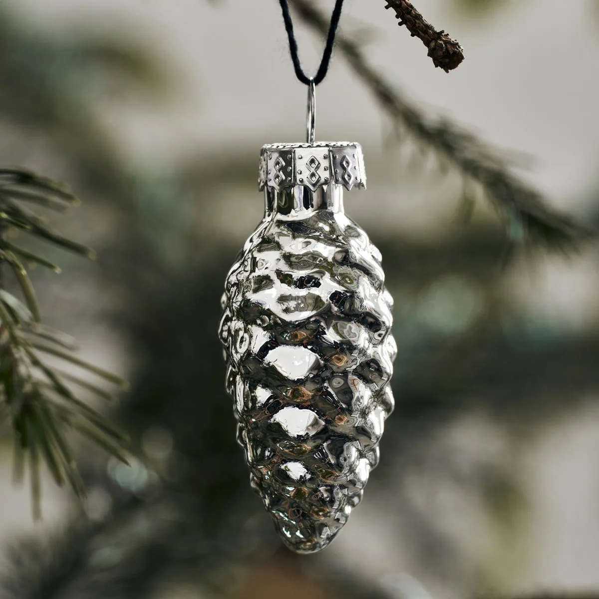 Glint クリスマス デコレーション 5.8 cm 6個セット, Silver House Doctor | ハウスドクター
