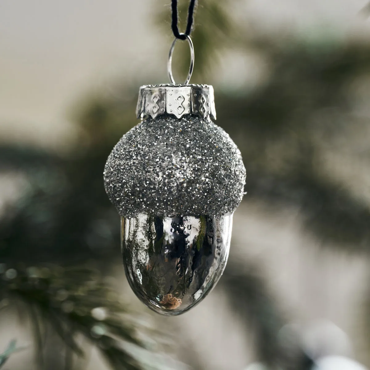 Glint クリスマス デコレーション 5.8 cm 6個セット, Silver House Doctor | ハウスドクター