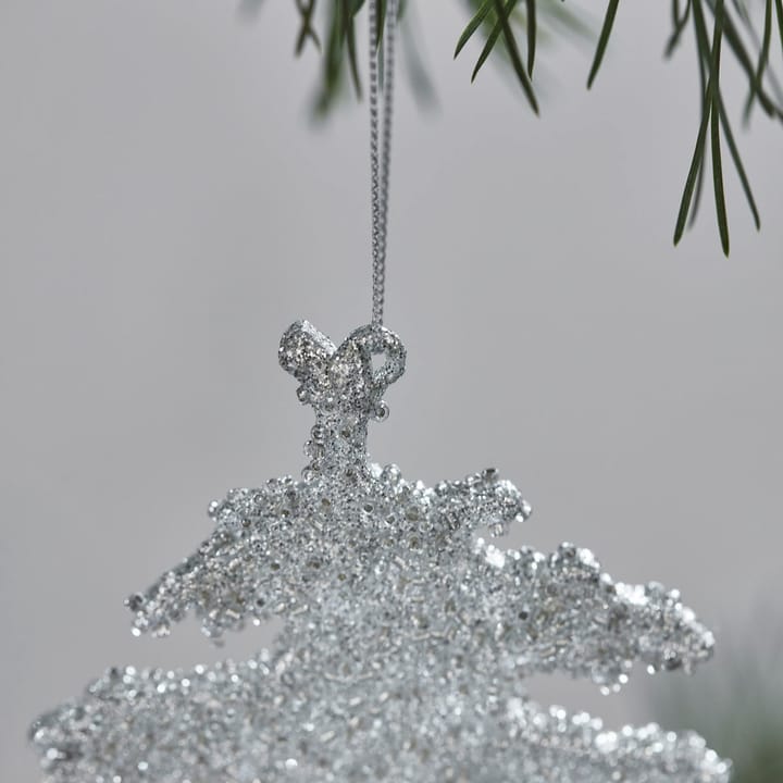 Gliz クリスマス デコレーション 10.5 cm 3個セット, Silver glitter House Doctor | ハウスドクター