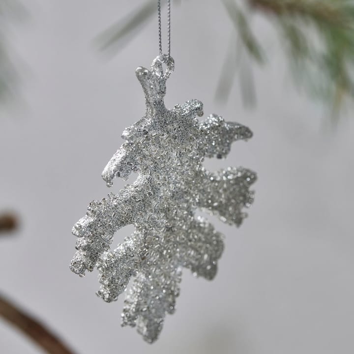 Gliz クリスマス デコレーション 10.5 cm 3個セット, Silver glitter House Doctor | ハウスドクター