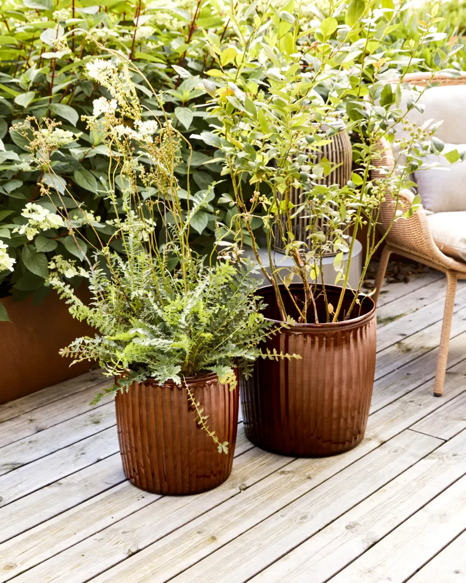 Groove プランター 2パーツ small, Brown House Doctor | ハウスドクター