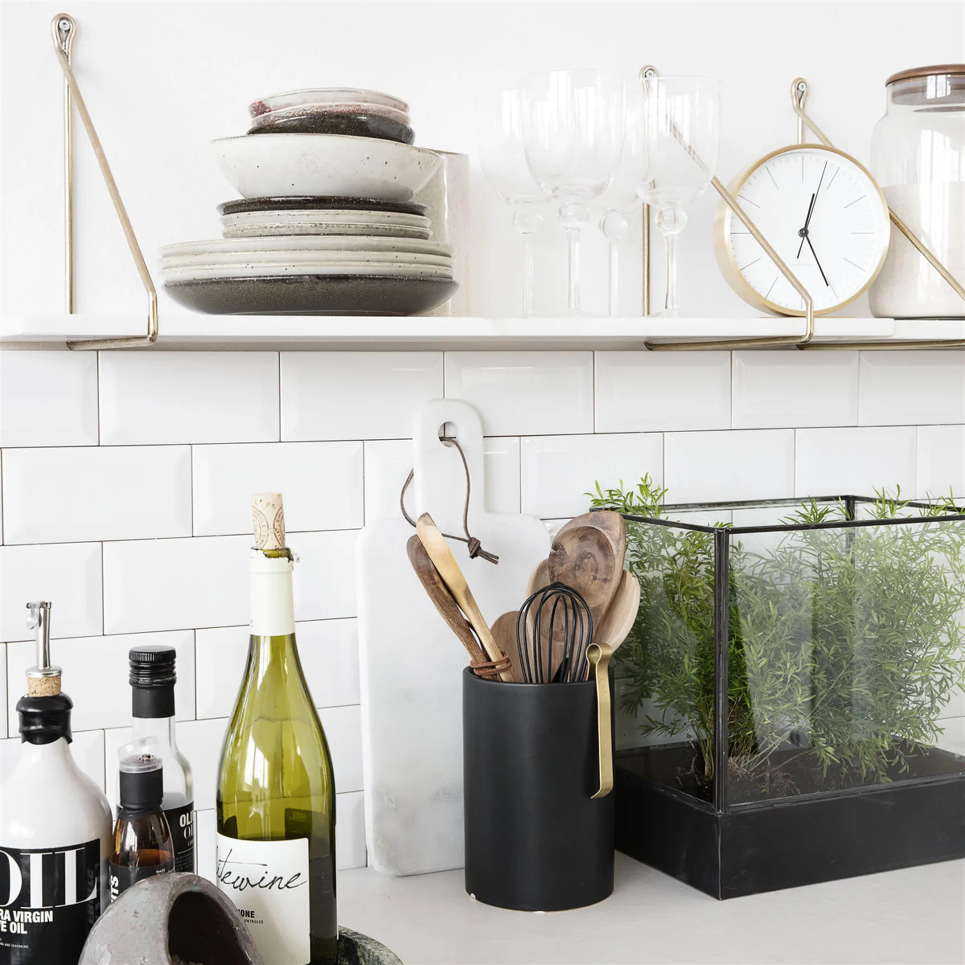 Hannah テーブトップ 置き時計 15 cm, gold House Doctor | ハウスドクター