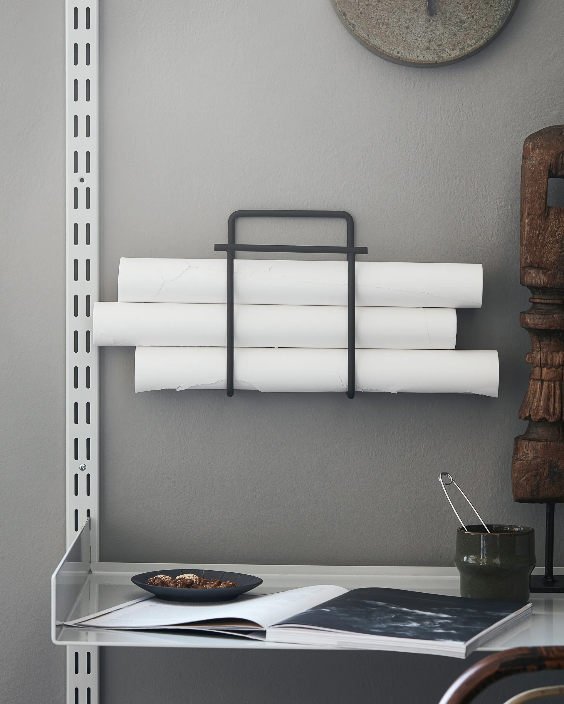 Hold newspaper stand 22 cm, Black House Doctor | ハウスドクター