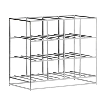 House Doctor ワインラック 12本用 41x35 cm - Silver finish - House Doctor | ハウスドクター