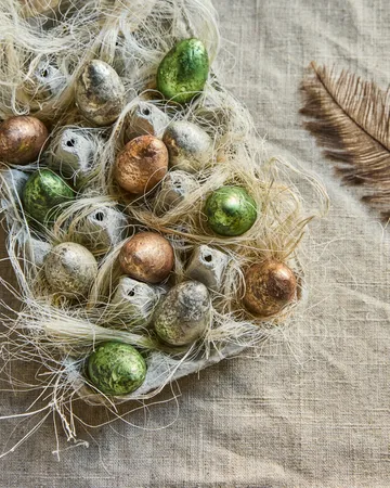 House Doctor エッグ イースターハンギング 12点セット - Green, Pink, Off-white - House Doctor | ハウスドクター