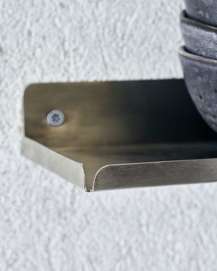 Ledge シェルフ 80 cm, Brushed silver House Doctor | ハウスドクター
