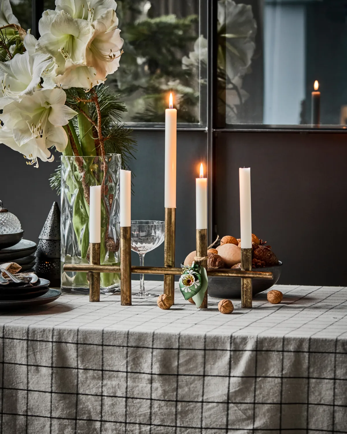 Maxi キャンドルホルダー 45 cm, Antique brass color House Doctor | ハウスドクター