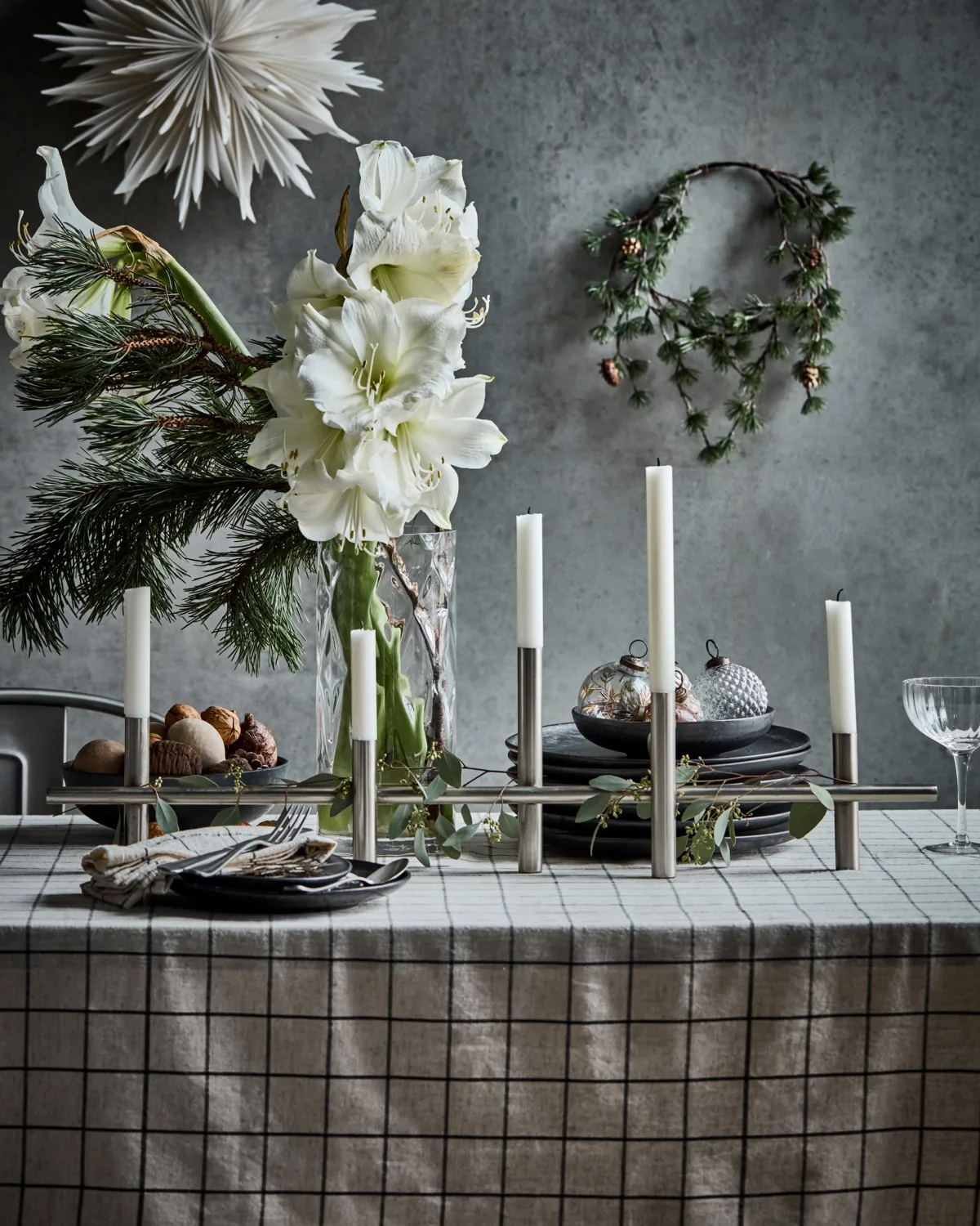 Maxi キャンドルスティック 80 cm, Antique silver House Doctor | ハウスドクター