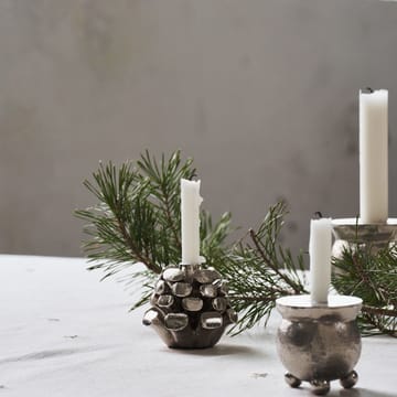 キャンドルスティック Pine Cone Ø7.5 cm - Antique silver - House Doctor | ハウスドク�ター