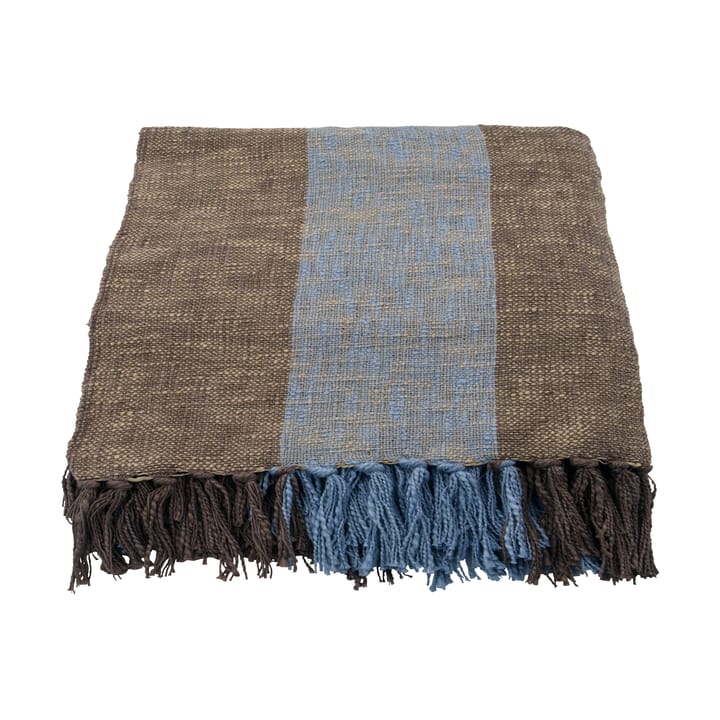 Ponra スロー 130x180 cm - Brown-Light blue - House Doctor | ハウスドクター