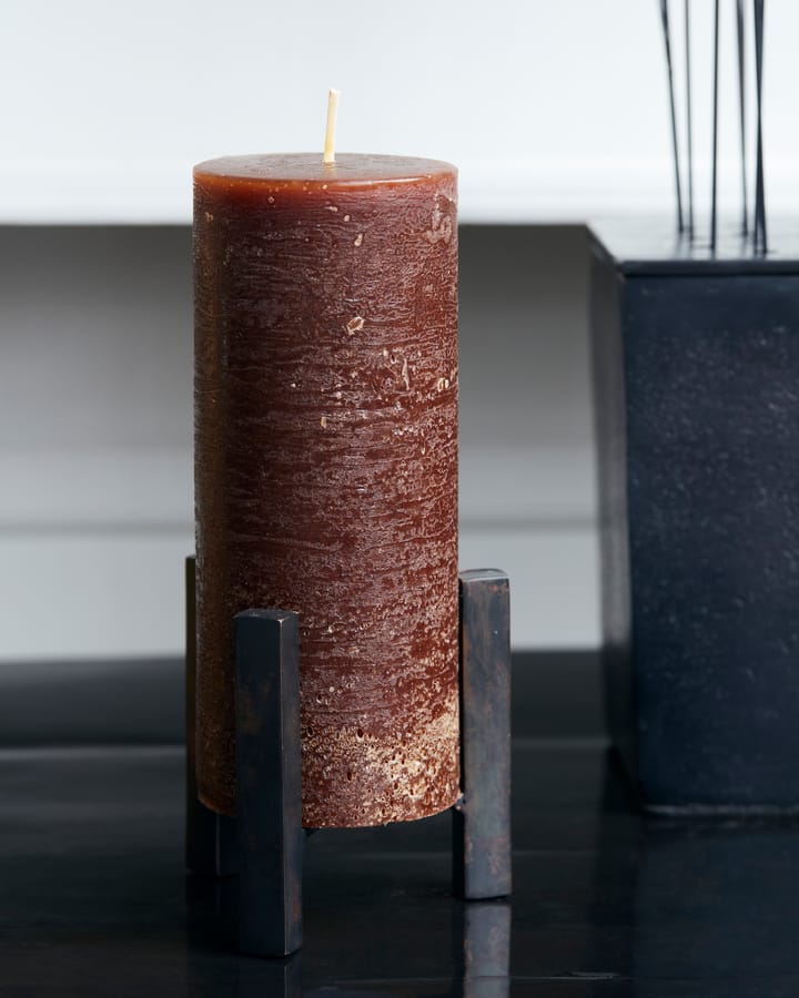 Rustic Wax ブロックキャンドル 15 cm 2個セット, Cognac House Doctor | ハウスドクター