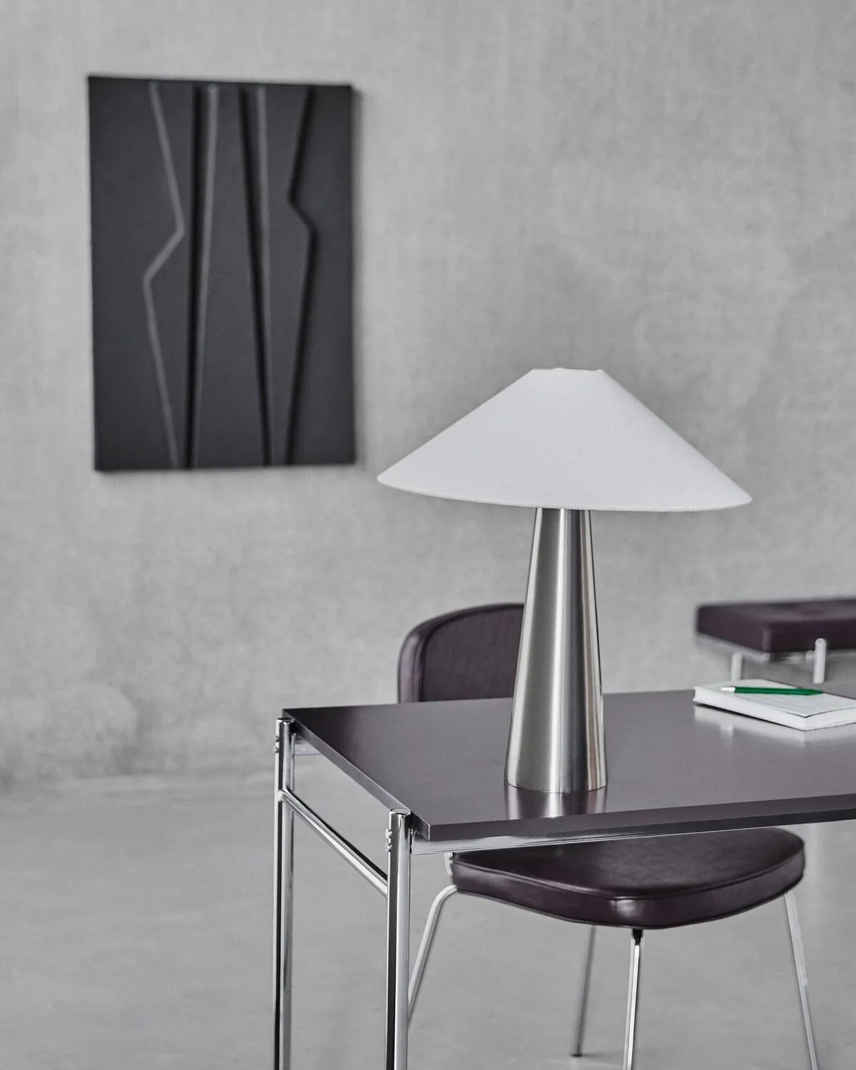 Soffi テーブルランプ, Brushed silver-Off-White, Ø42x48 cm House Doctor | ハウスドクター