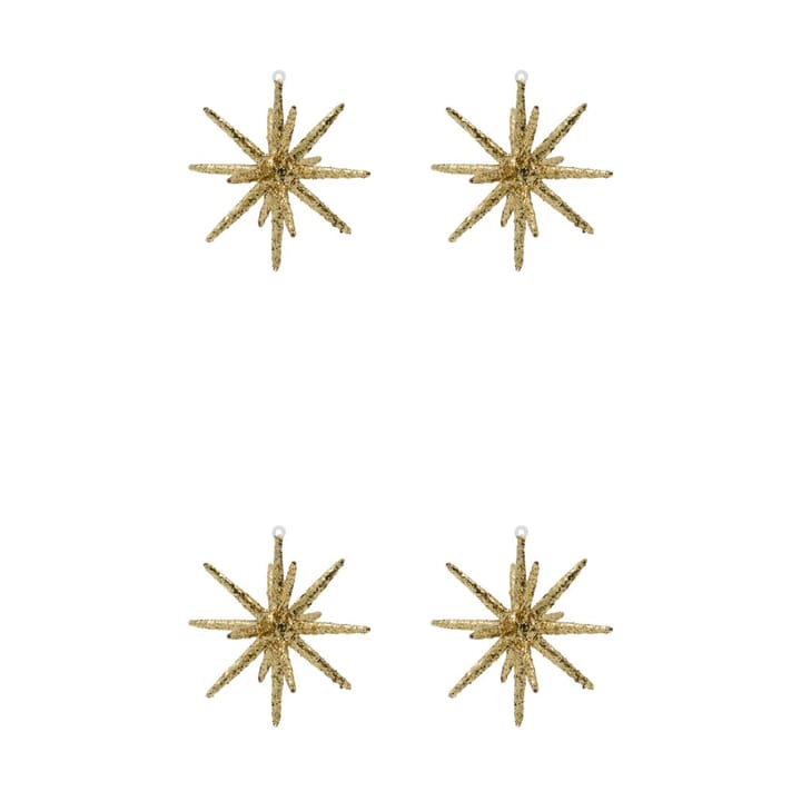 Spike クリスマスツリー スター Ø12 cm 4個 - Bronze glitter - House Doctor | ハウスドクター