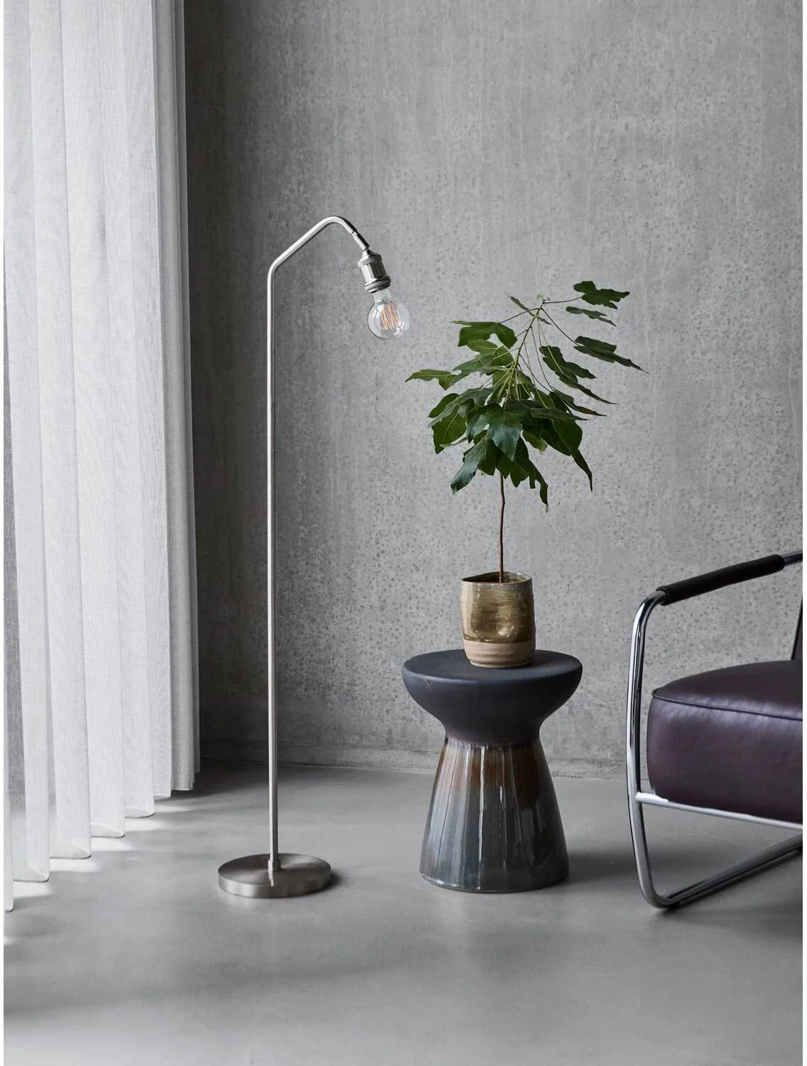 Stand フロアランプ, Brushed silver, 129.5 cm House Doctor | ハウスドクター