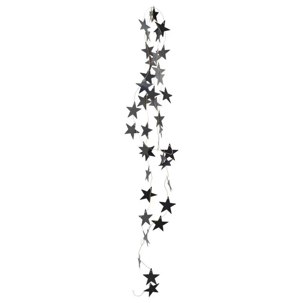 Star garland 2.5 m, black House Doctor | ハウスドクター