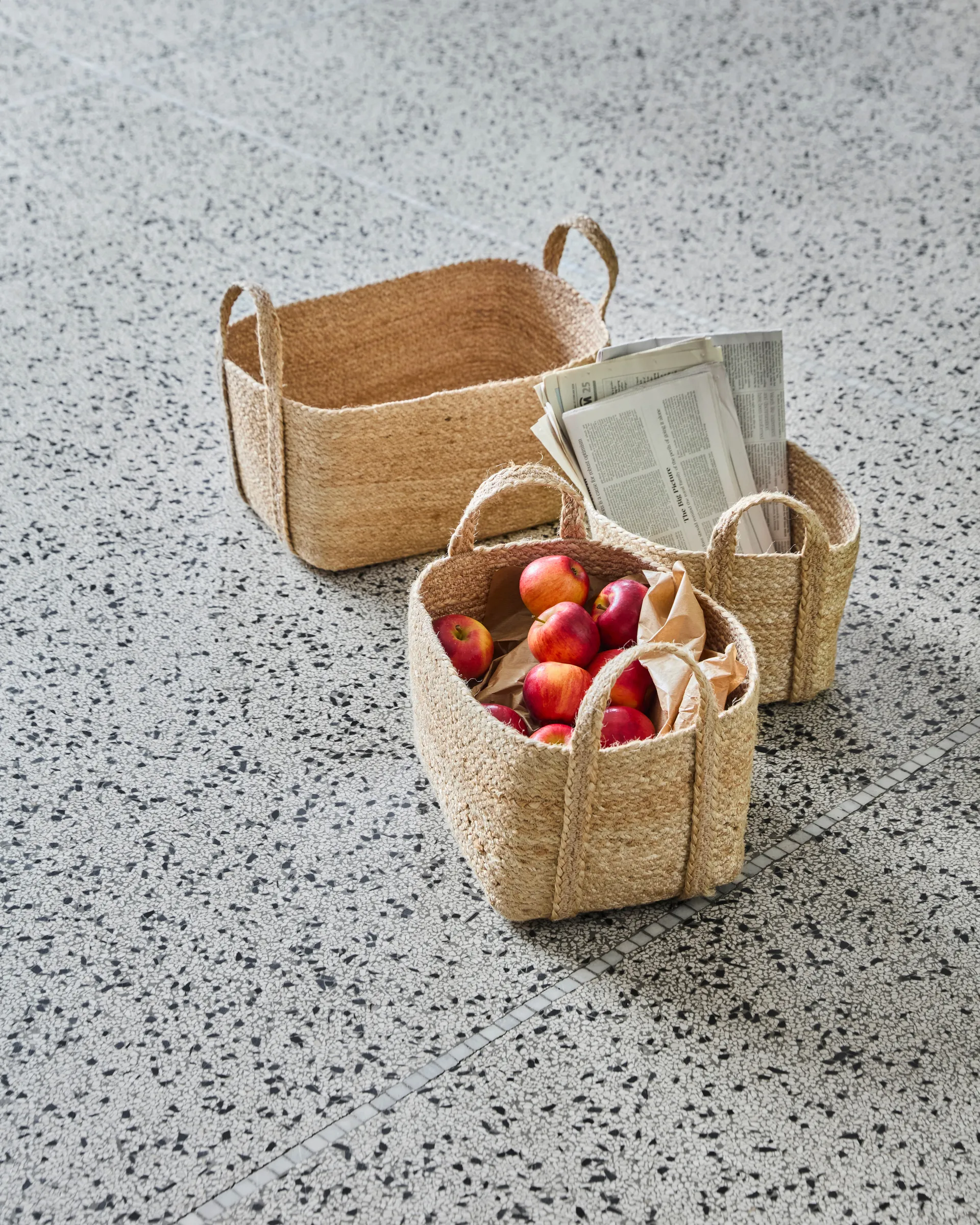 Stella low 収納バスケット, 3個セット, Natural House Doctor | ハウスドクター