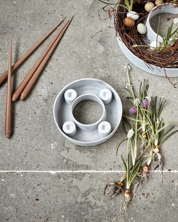 The Ring ブロックキャンドル用ホルダー Ø26 cm - Grey - House Doctor | ハウスドクター