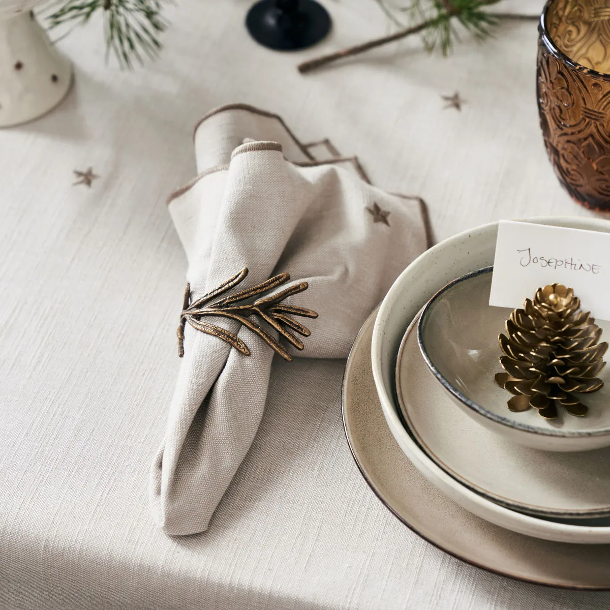 Twinkle 布ナプキン 40x40 cm 4枚セット, Taupe House Doctor | ハウスドクター