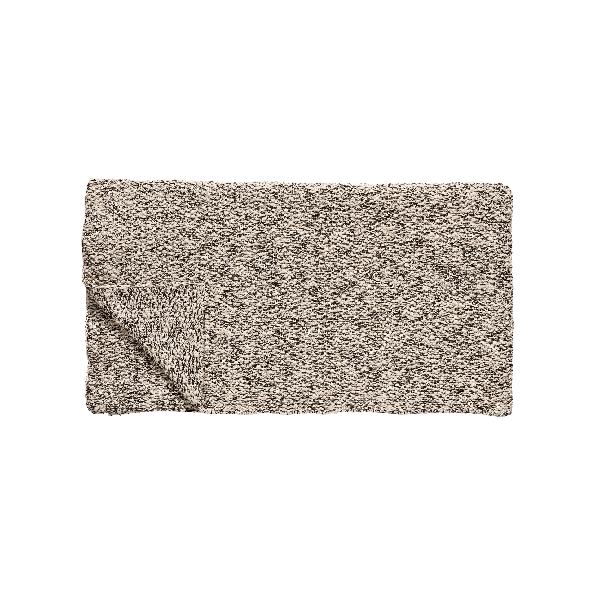 スロー 手編み 130x200 cm, Black-nature Hübsch Interior