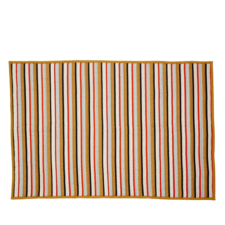 コットンスロー 140x200 cm - Brown-black-white-red-blue - Hübsch