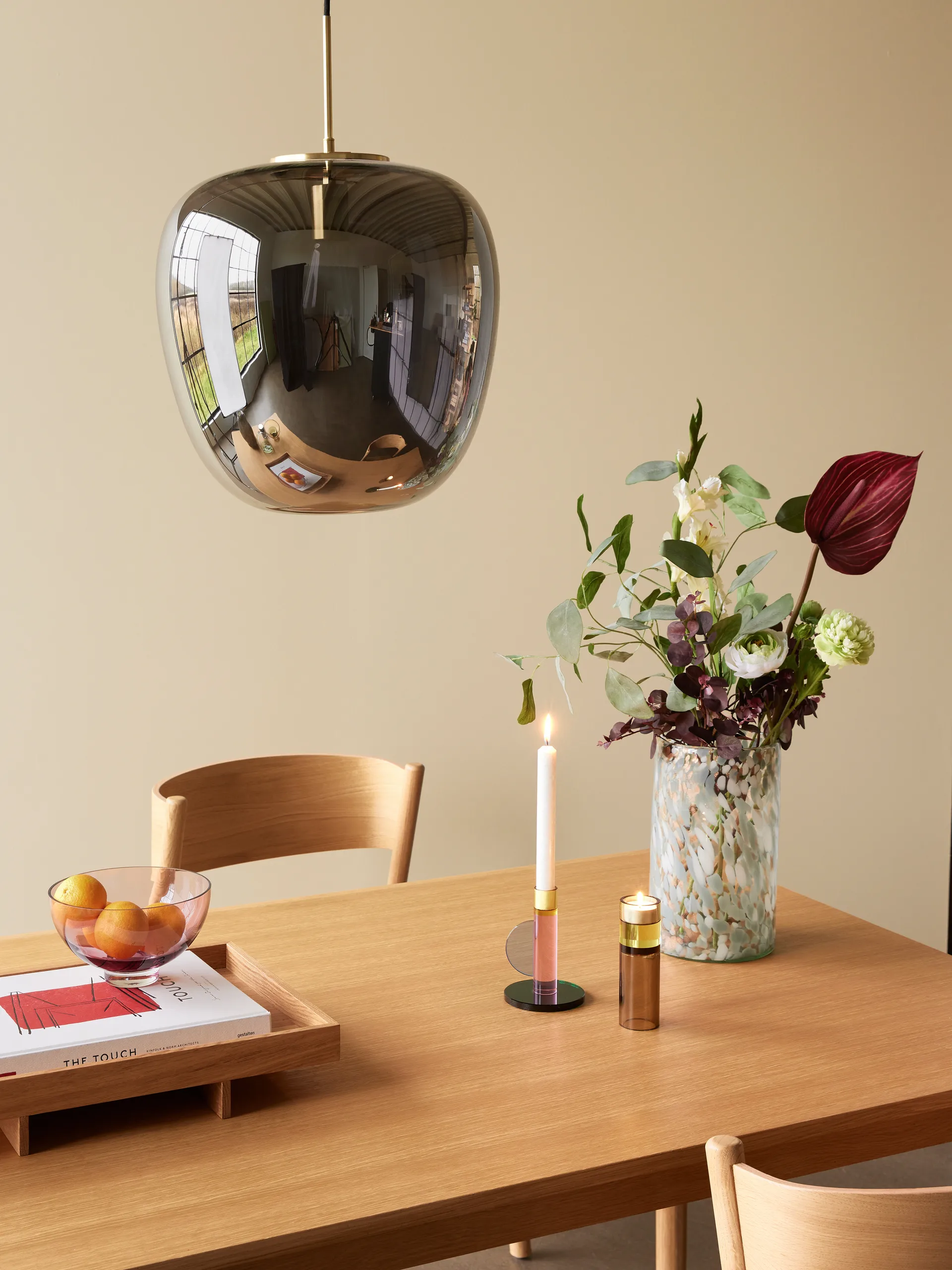 Astro キャンドルホルダー, Pink Hübsch Interior