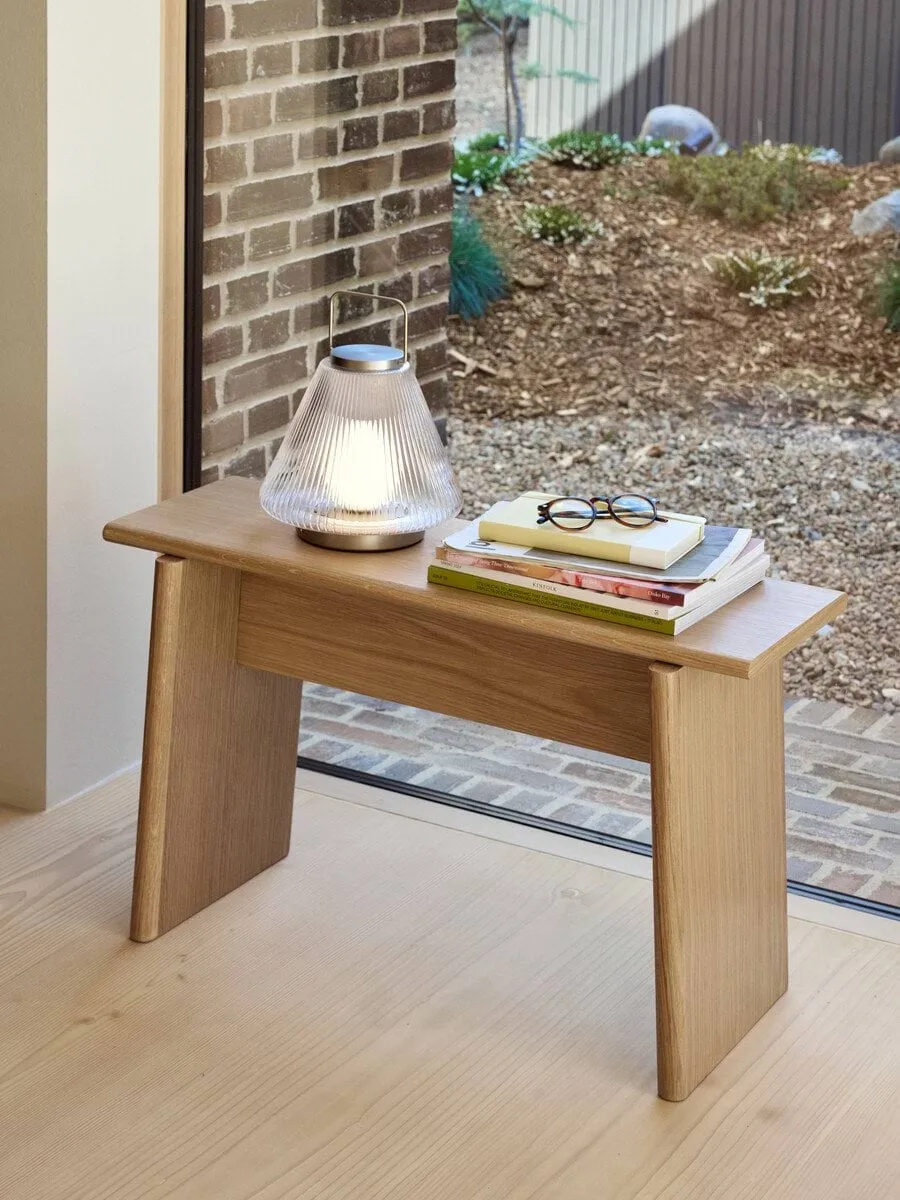 Baenk スツール, Oak, 80x31x48 cm Hübsch