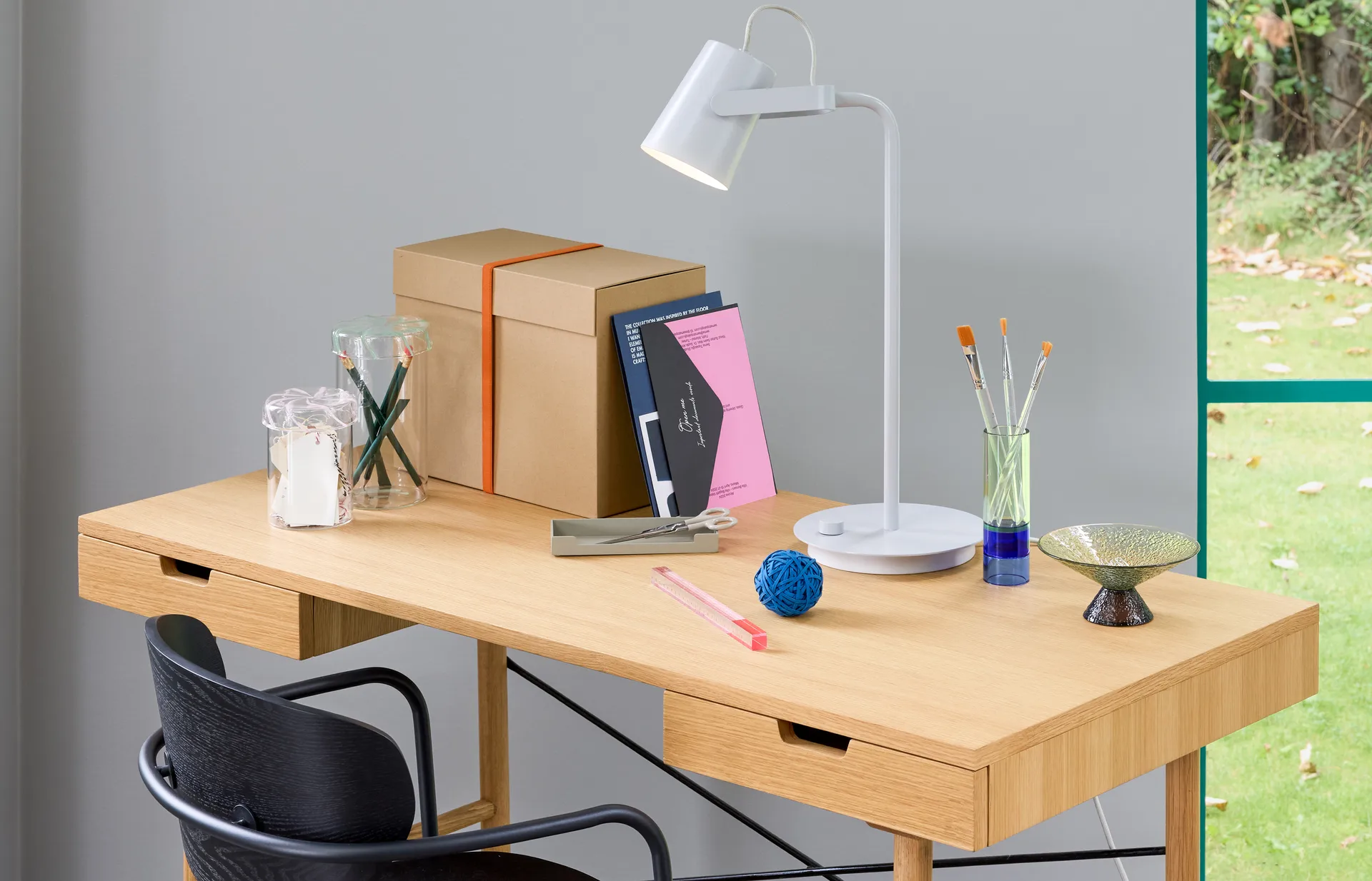 Heir 収納ジャー グラス tall, Green Hübsch Interior