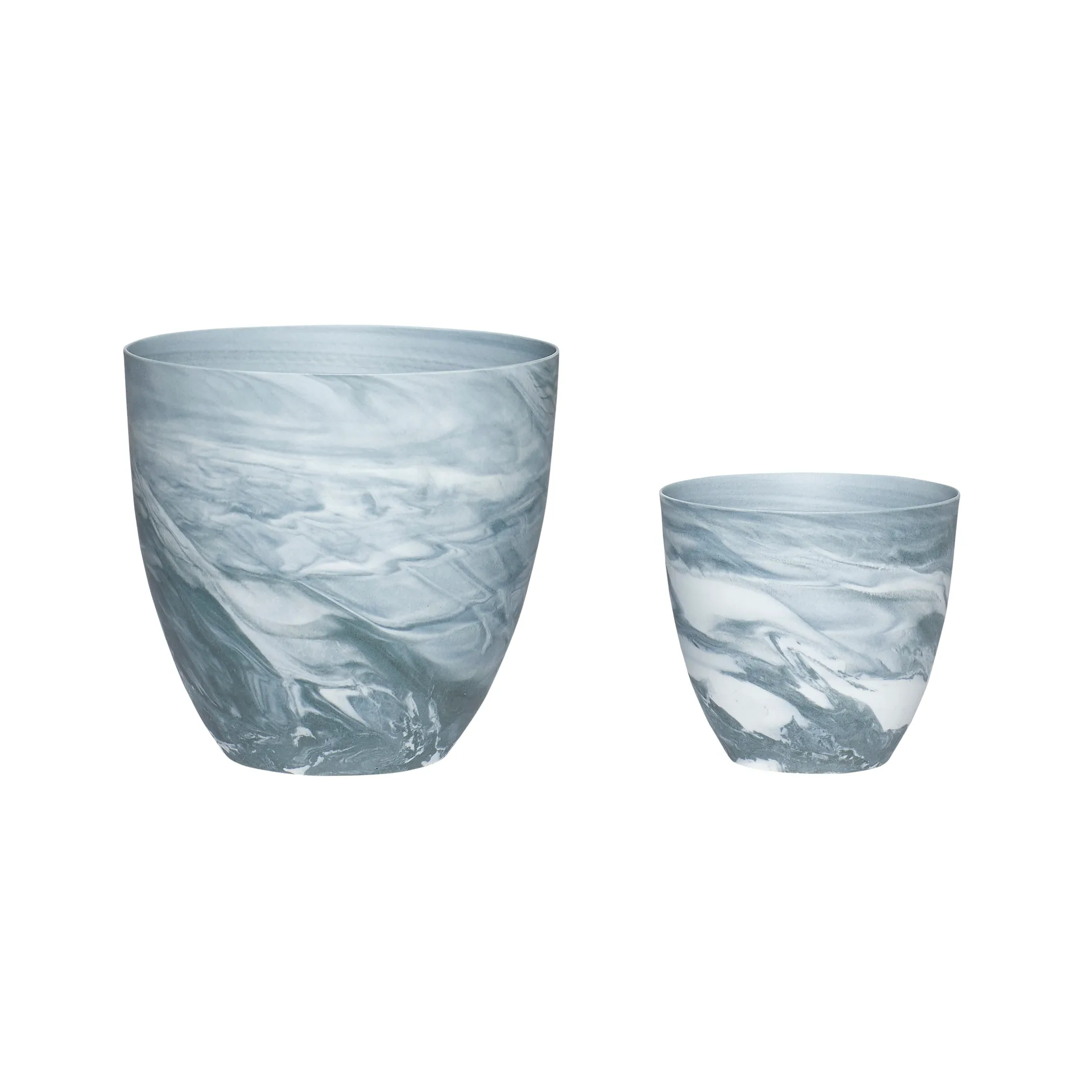 Hübsch ティーライトホルダー 2個, Dark gray-white Hübsch Interior