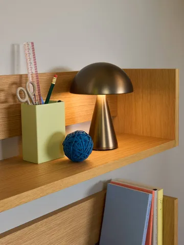 Mush ポータブルテーブルランプ - Burnished brass, 20 cm - Hübsch Interior