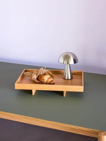 Mush ポータブルテーブルランプ - Nickel - Hübsch Interior