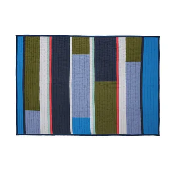 Pavilion スロー - Blue-multicolour, 140x200 cm - Hübsch Interior