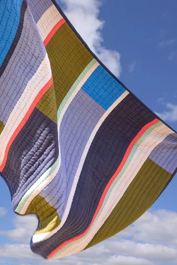 Pavilion スロー - Blue-multicolour, 140x200 cm - Hübsch Interior