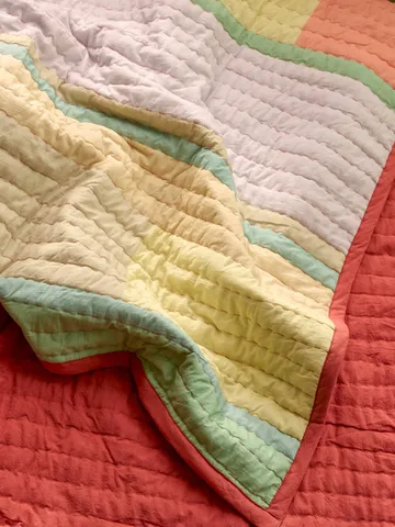 Pavilion スロー - Coral-multicolour, 140x200 cm - Hübsch Interior