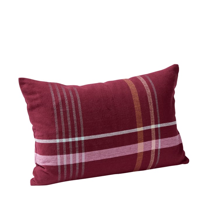 Quadrum 織りコットンピロー 40x60 cm - Redbrown-pink - Hübsch