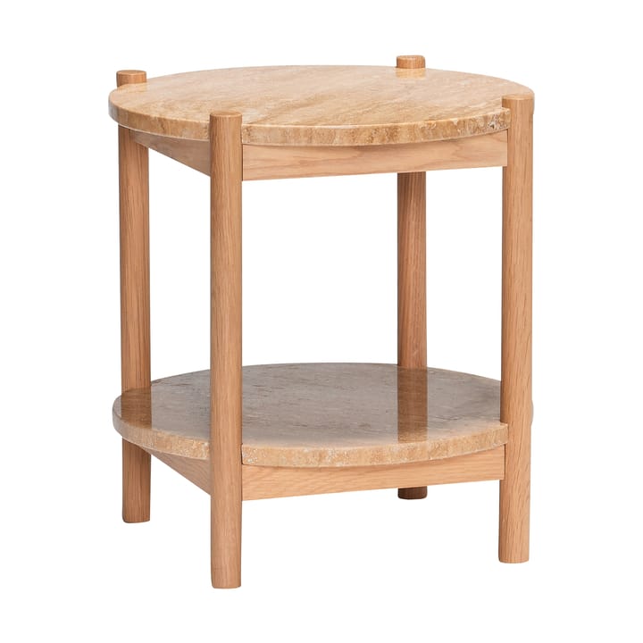 Trava サイドテーブル - Oak Travertine - Hübsch